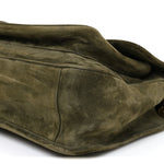 Suede Monogram Medium Niki Chain Satchel Loden Green