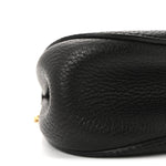 Grained Lambskin Nano Drew Shoulder Bag Black