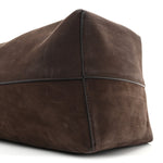 Suede Calfskin Medium N/S Park Tote Wood Brown