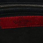 Vitello Small Rockstud Double Handle Tote Black
