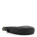 Pebbled Calfskin Augustina Hobo Black