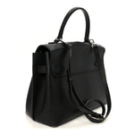 Soft Calfskin My Lockme Top Handle Black