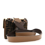Fabric Jacquard Canvas Vitello Grace Pequin FF 1974 Baguette Belt Pouch Tobacco Moro Grezzo Sand