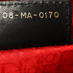 Lambskin Cannage Large Lady Dior Black