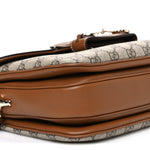 GG Supreme Monogram Horsebit 1955 Soft Small Shoulder Bag Beige Brown