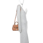 Grained Rodeo Calfskin Surpique Mini Brillant Satchel Vegetal Ivory