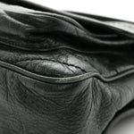 Crinkled Lambskin Matelasse Monogram Medium Niki Chain Satchel Dark Green
