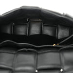 Nappa Maxi Intreccio Padded Cassette Crossbody Bag Black