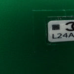 Shiny Aged Calfskin Quilted Mini Nano Kelly Shopper Green