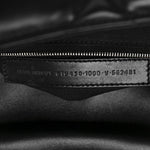 Nappa Calfskin Quilted Touch B Puffy Clutch Black