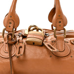 Calfskin Medium Paddington Satchel Tan