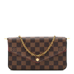 Damier Ebene Pochette Felicie Chain Wallet