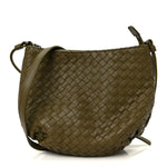 Nappa Intrecciato Crossbody Olive