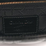 Patent Cannage Mini Lady Dior Black