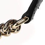 Pebbled Calfskin Medium Soho Chain Shoulder Bag Black