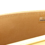 Lambskin Quilted Pearl Crush Clutch With Chain Yellow