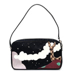 Satin Mini Monogram Conte De Fees Pochette Black