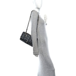 Denim Woven Medium Flap Light Blue