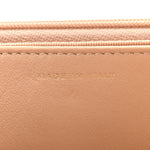 Caviar Quilted Wallet on Chain WOC Beige