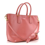 Saffiano Vernice Galleria Shopping Tote Begonia