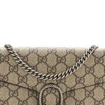 GG Supreme Monogram Mini Dionysus Chain Wallet Beige Taupe