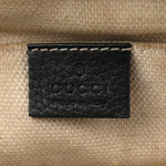 Pebbled Calfskin Small Soho Disco Bag Black
