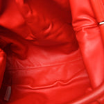 Nappa Maxi Intrecciato The Pouch Oversized Clutch Bright Red