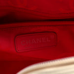 Calfskin Quilted Large Cambon Bowler White Black