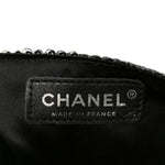 Sequin East West Flap Dark Silver