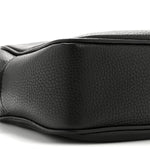 Pebbled Calfskin Small Soho Disco Bag Black