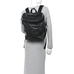 Canvas Calfskin Sid Backpack Black