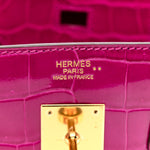 Shiny Niloticus Crocodile Birkin 30 Rose Scheherazade
