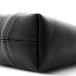 Grained Calfskin Small Spin Tote Black