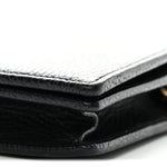 Calfskin Mini GG Marmont Chain Wallet Black
