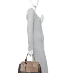 Ostrich Lizard Majestueux Tote MM Bordeaux