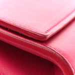 Calfskin Classic Y Ligne Clutch Fuchsia