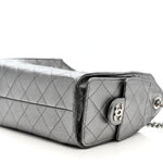 Metallic Caviar Quilted Mini Chanel 25 Handbag Anthracite