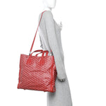 Goyardine Voltaire Tote Red