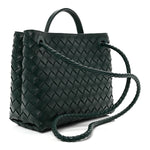 Nappa Intrecciato Small Andiamo Shoulder Bag Emerald Green