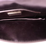 Satin Raso Crystal Embellished Clutch Mirtillo