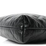 Shiny Calfskin Quilted Small Chanel 22 Black