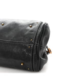 Calfskin Medium Paddington Satchel Black