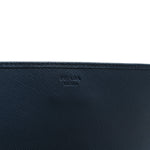 Saffiano Metal Oro Chain Wallet Cobalto