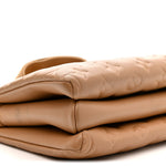 Lambskin Embossed Monogram Coussin PM Camel