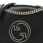Calfskin Blondie Medium Shoulder Bag Black