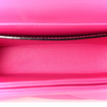 Nappa Monochrome One Stud Chain Clutch Pink PP