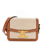 Textile Natural Calfskin Teen Triomphe White Tan