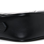 Calfskin Matelasse Mini GG Marmont Chain Shoulder Bag Black
