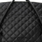 Calfskin Quilted ES Giant Travel Bag Black