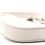 Ancora Calfskin Web Small Jackie Shoulder Bag Light Grey